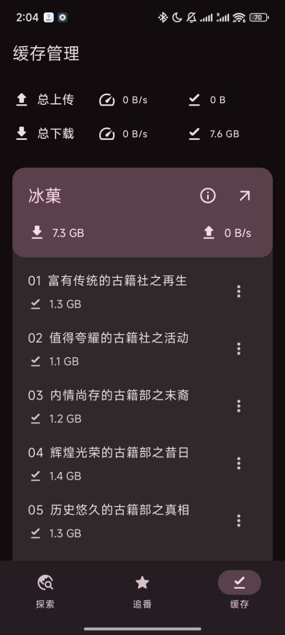 Cache List